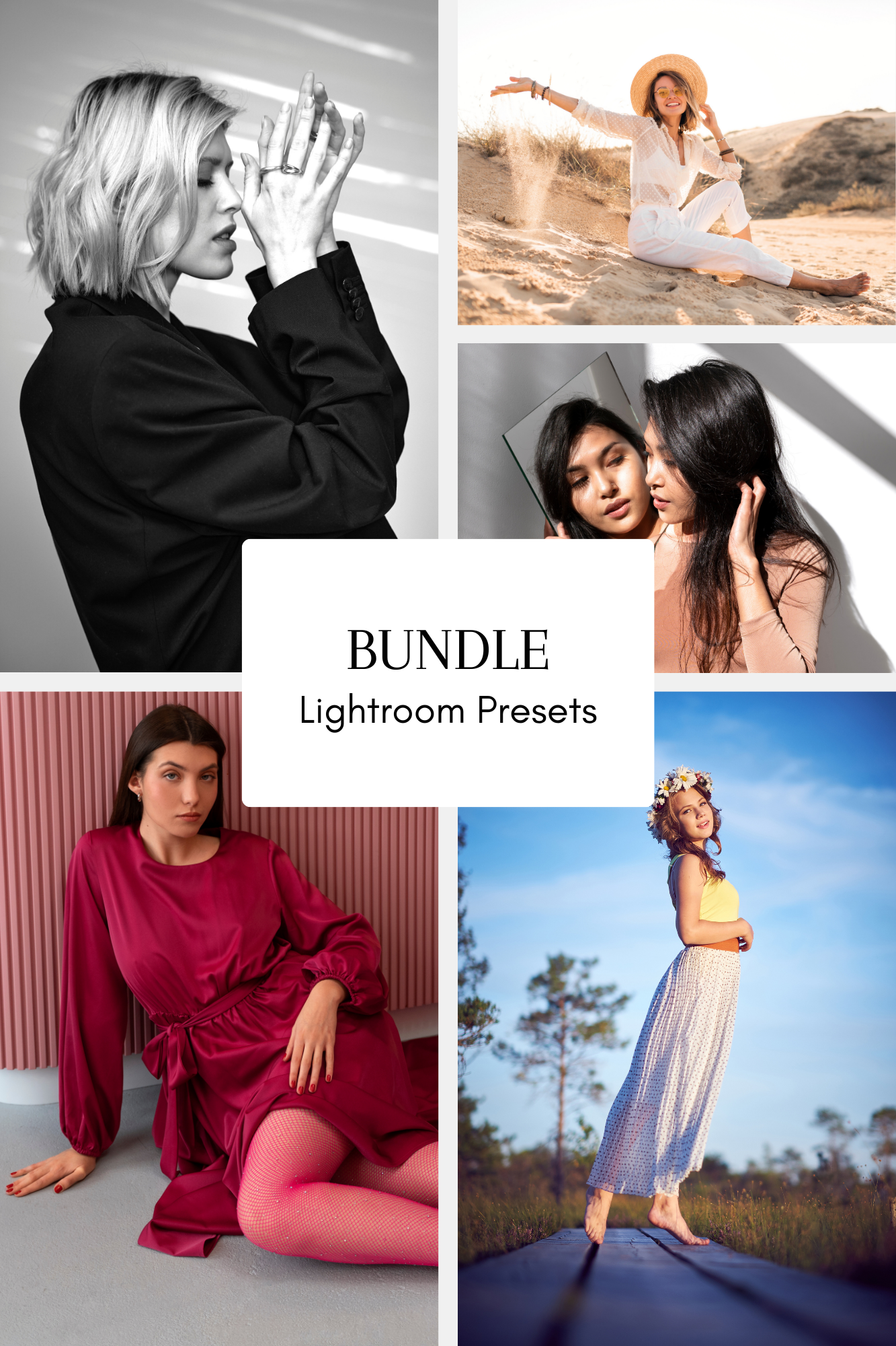 Noirglint + Blushmuse + Aurawisp + Sabletone + Skywardia — Presets Bundle